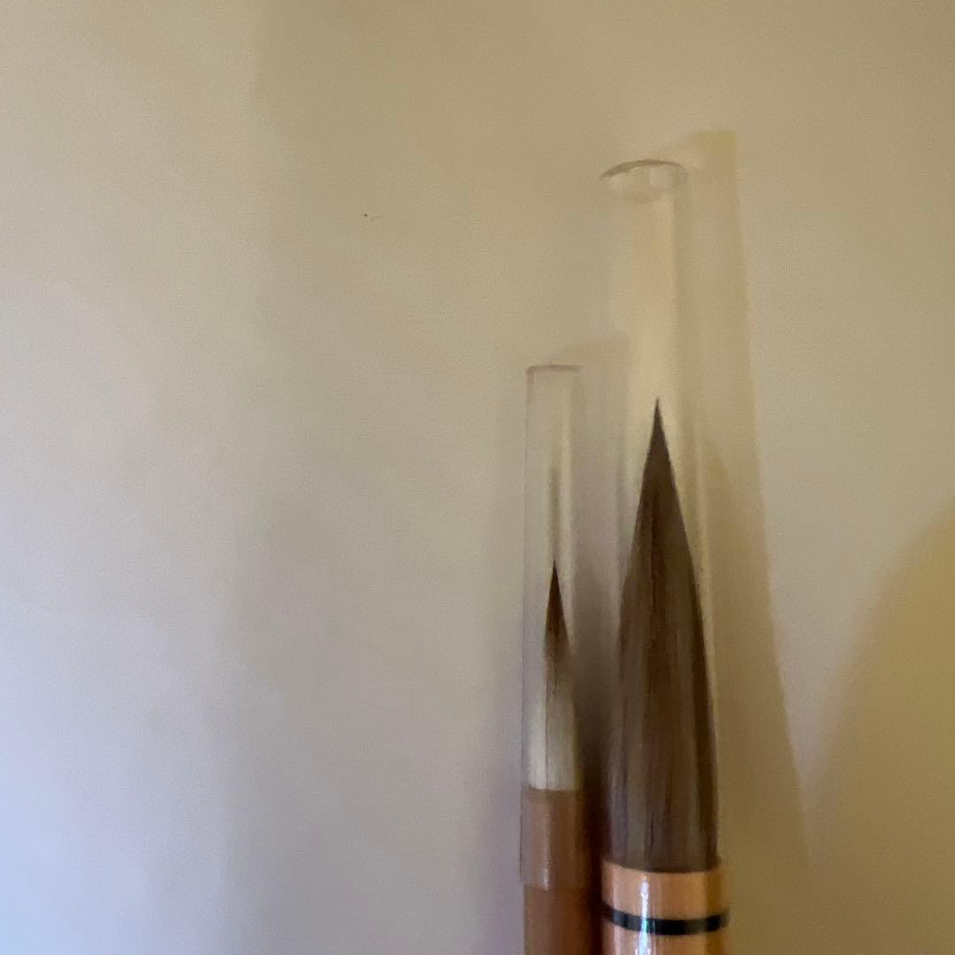 書道セット 漆器平手許箱 筆2本 硯