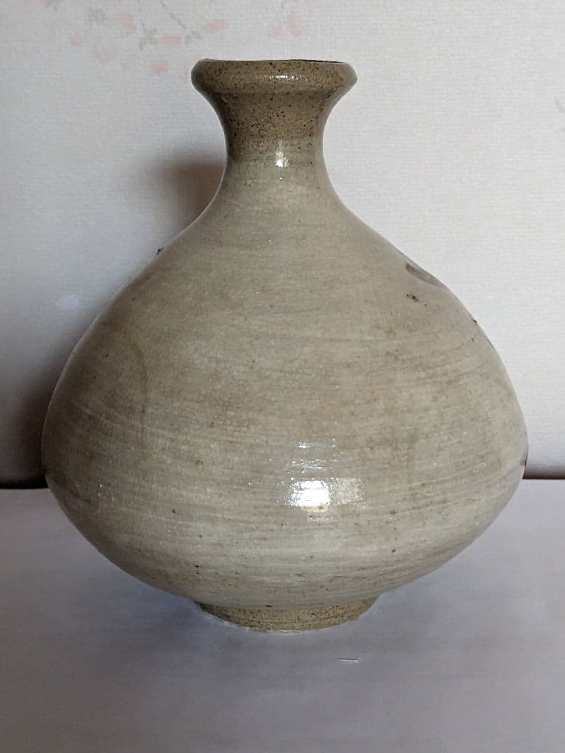 ♦朝鮮 韓国陶磁 鉄絵 秋草文 刷毛目 酒器 徳利 コレクション 骨董品