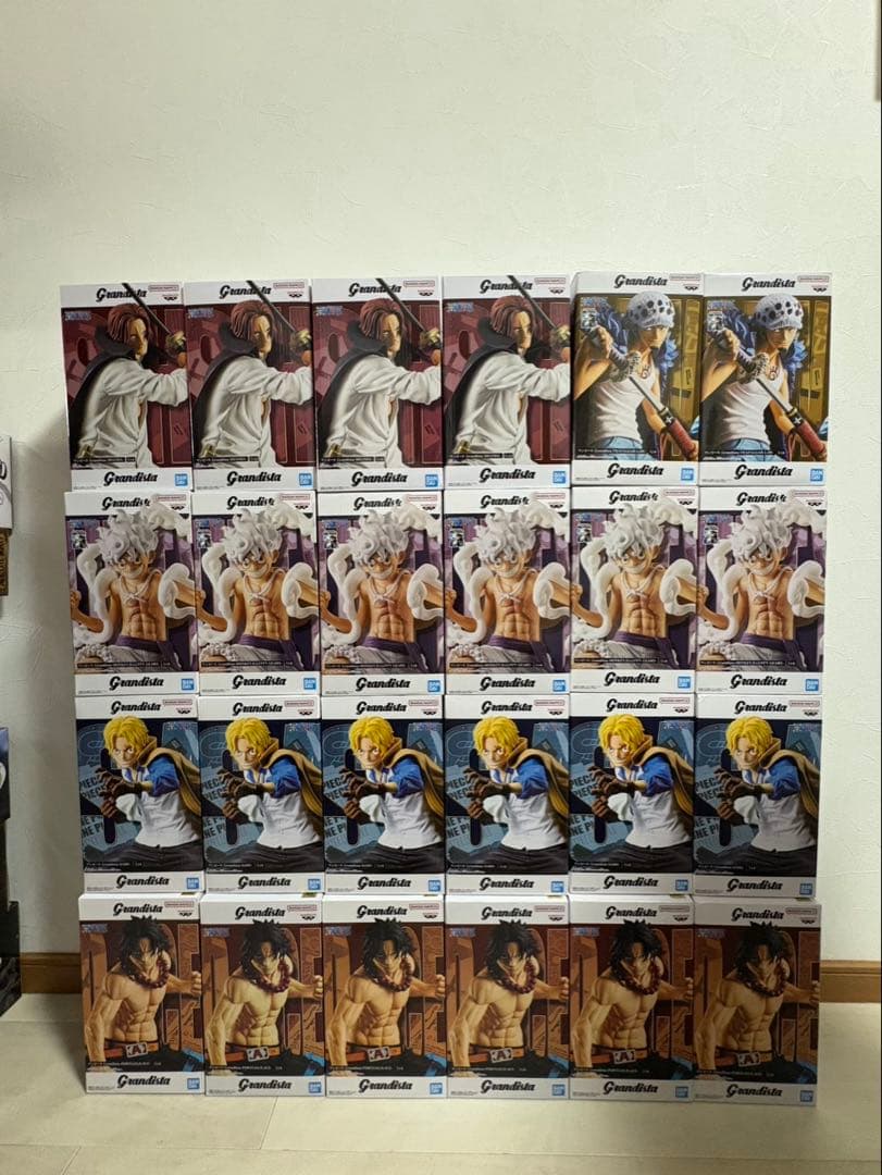 ワンピース グランディスタ フィギュア 5種 24個