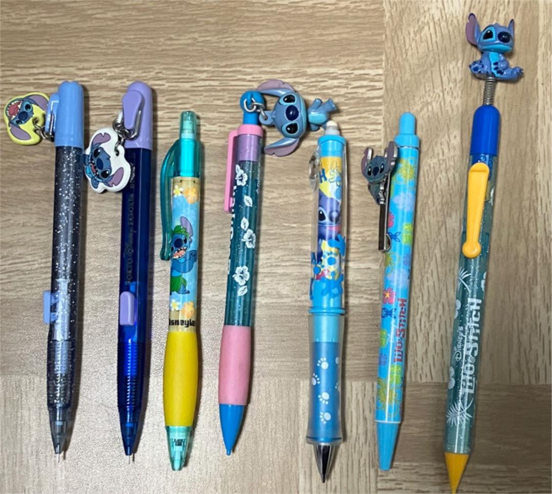 レア ディズニー スティッチ シャープペン 7本セット