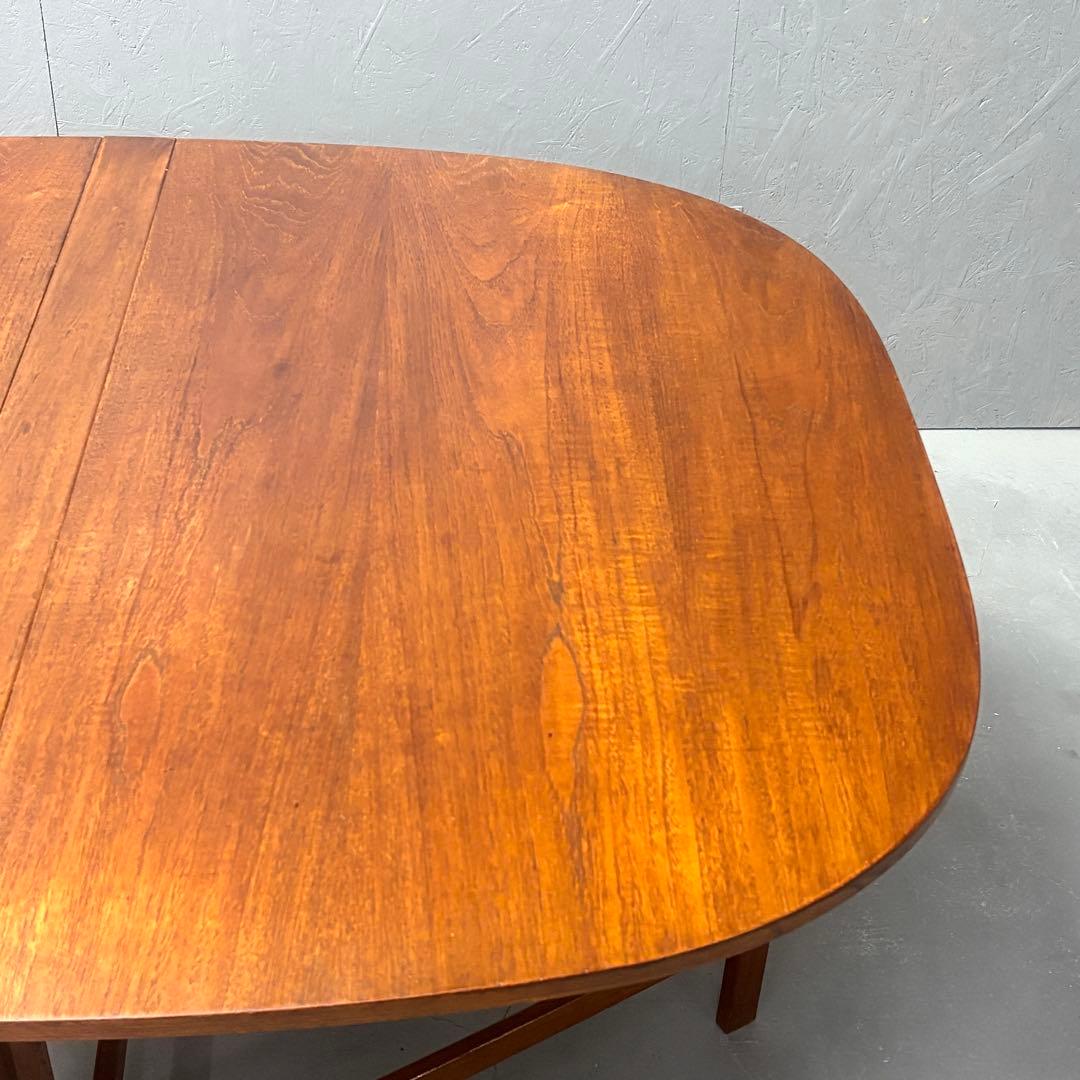 英国 ヴィンテージ チーク ゲートレッグ ドロップリーフ ダイニングテーブル