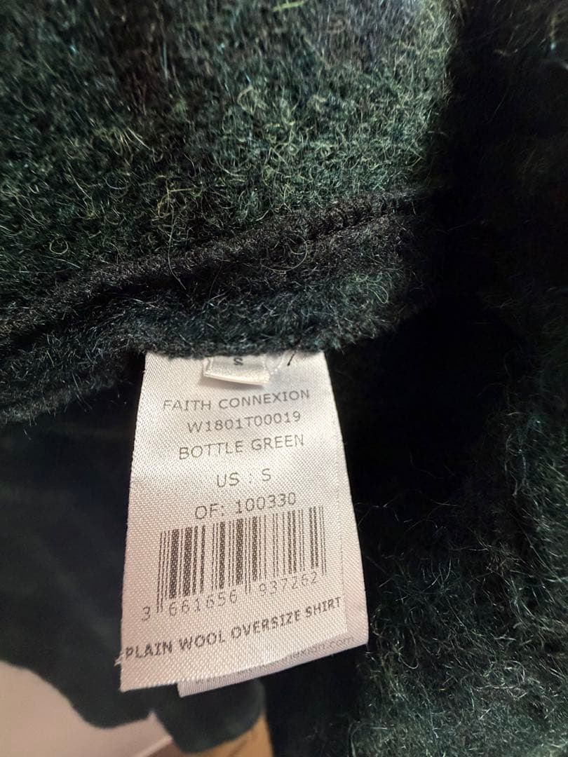 Faith Connexion オーバーサイズチェックシャツ　ウールコート