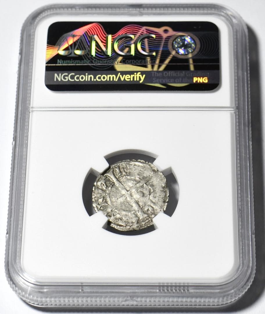 古代銀貨】リボニア1471～1483年 1シリング銀貨 XF45