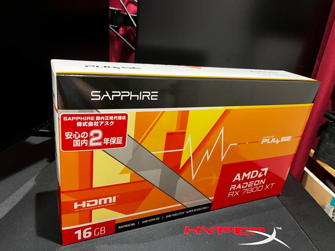 【美品】SAPPHIRE PULSE Radeon RX 7800 XT Amazon.com: Sapphire Pulse AMD Radeon RX 7800 XT Gaming 16GB GDDR6