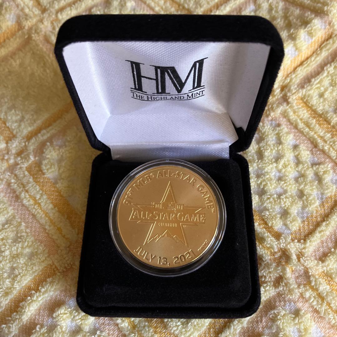 限定記念品】【希少】 大谷翔平 ゴールドカラーコイン