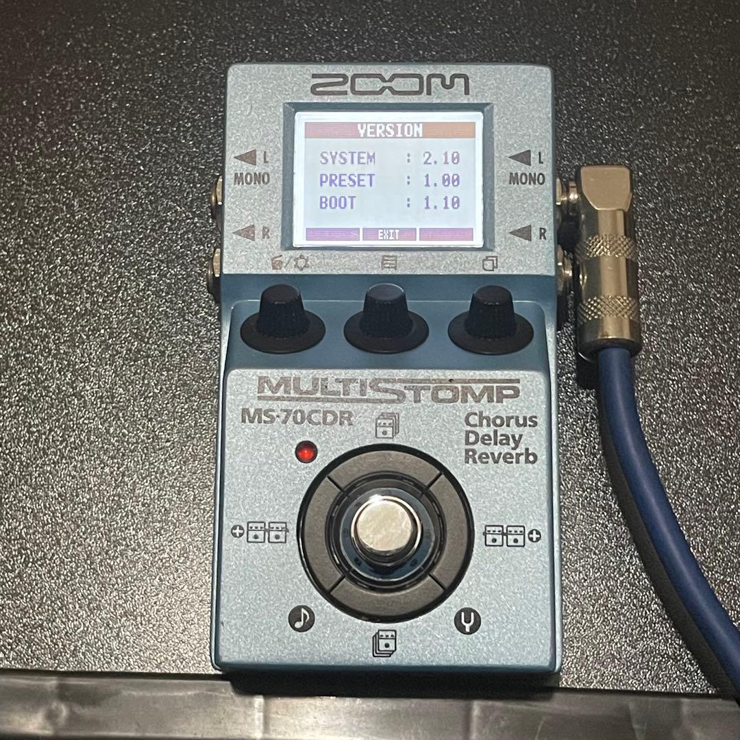 ZOOM MS-70CDR 中古 作動品 マルチストンプ 空間系 ステレオ入出力