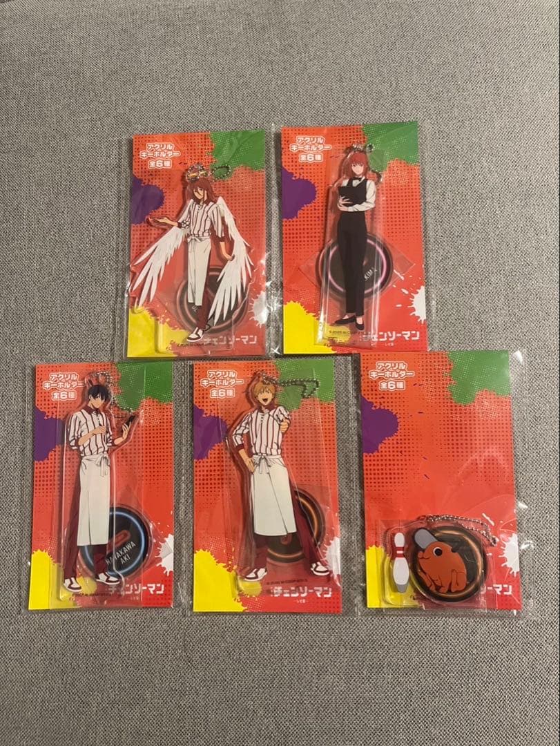 ラウンドワン限定 チェンソーマン アクリルキーホルダー 全5種