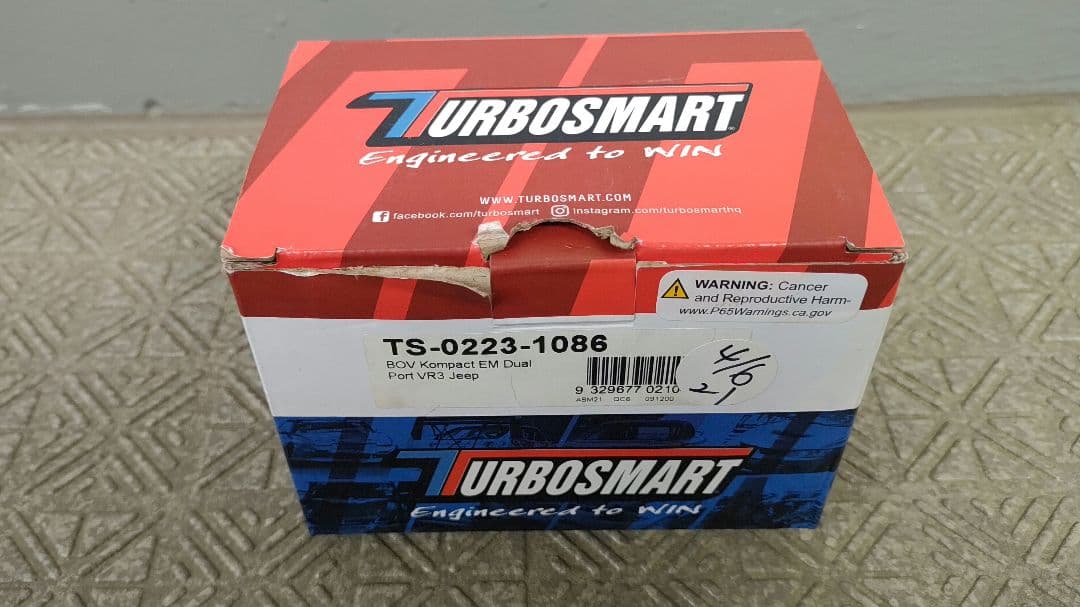 TURBO SMART JLラングラー 2.0 ブローオフバルブ 希少出品