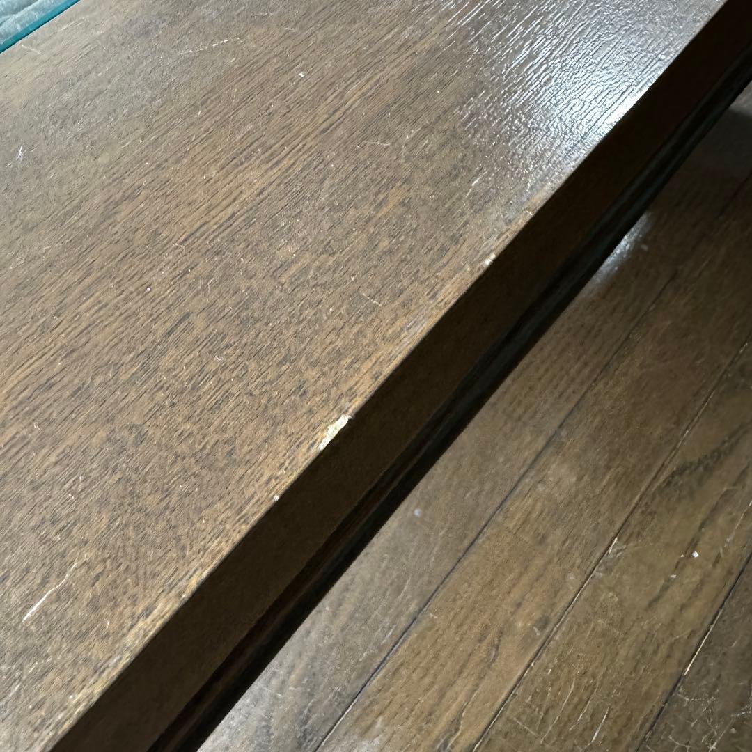 ゆうちゃん様専用】木製ガラストップ アジアンテイスト こたつテーブル