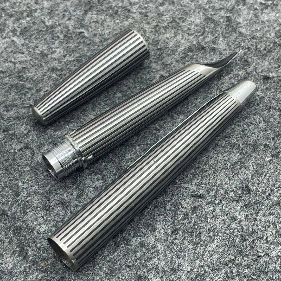 ☆PE576□PILOT μ パイロット ミュー ストライプ 箱付き 万年筆