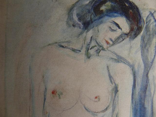 ムンク、『クロトカイア』、希少な画集より、新品高級額・額装付