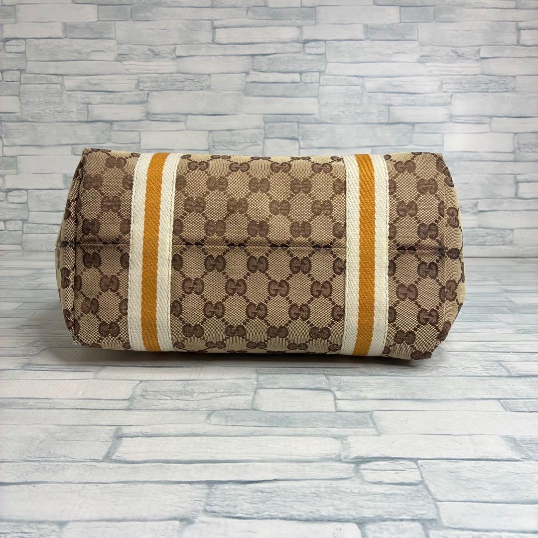極美品　130 GUCCI グッチ　トートバッグ　ハンドバッグ　GG柄 ks4