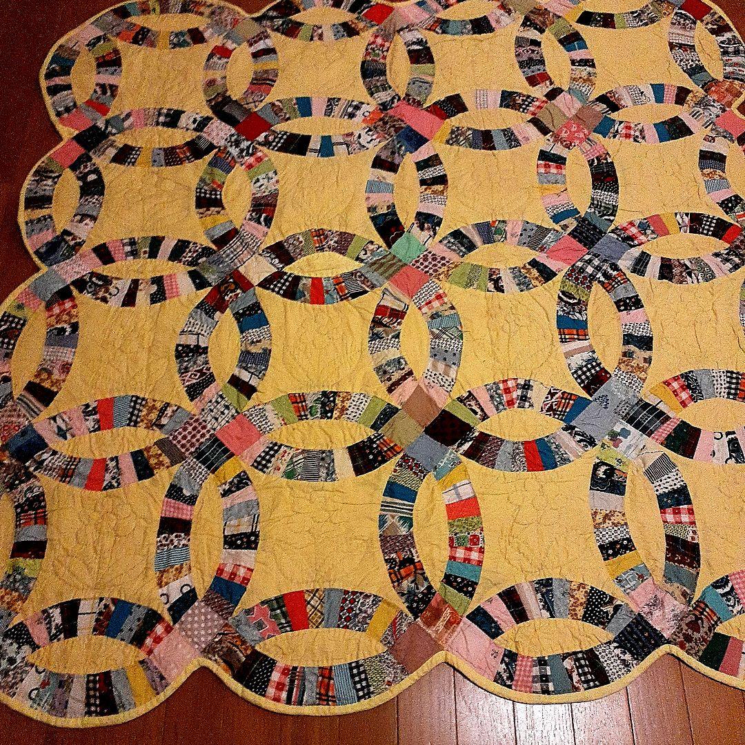 ⭐超美品！ダブルウェディング、アンティークキルト 69A-2 ⭐超美品