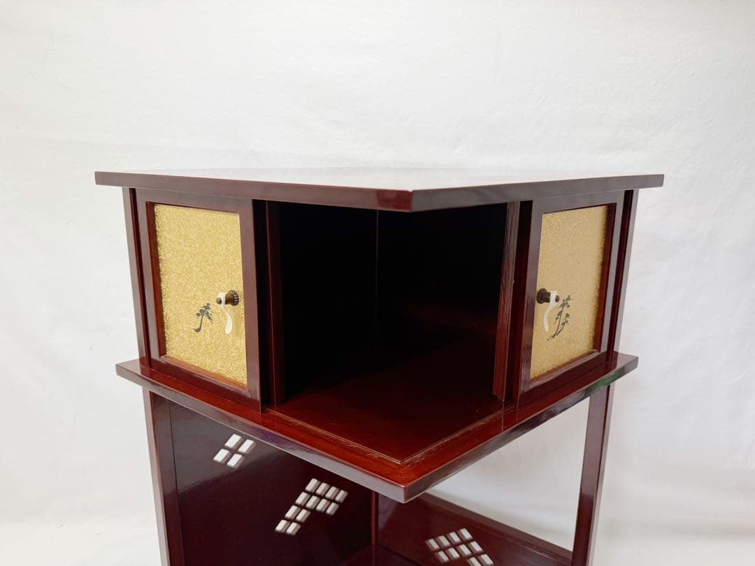 美品 茶道具 淡々斎好み 徒然棚 溜塗 組立式 元箱 - メルカリ