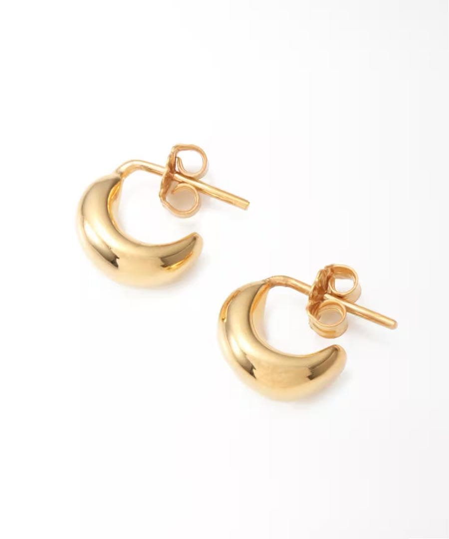 ドゥーズィエムクラス LAVER/ラバー GOLD HALF MOON ピアス