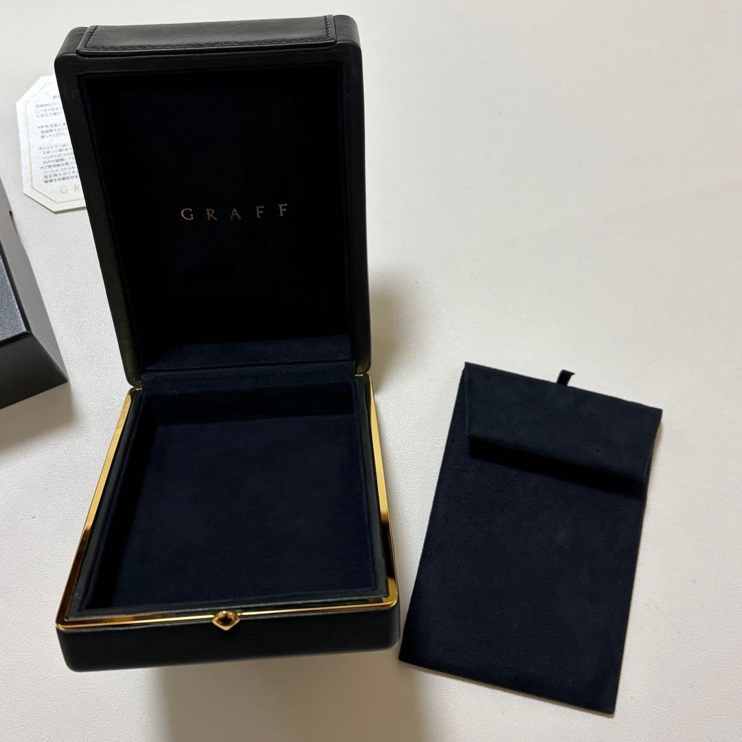 美品 グラフ ピアス ケース 空箱 レザー