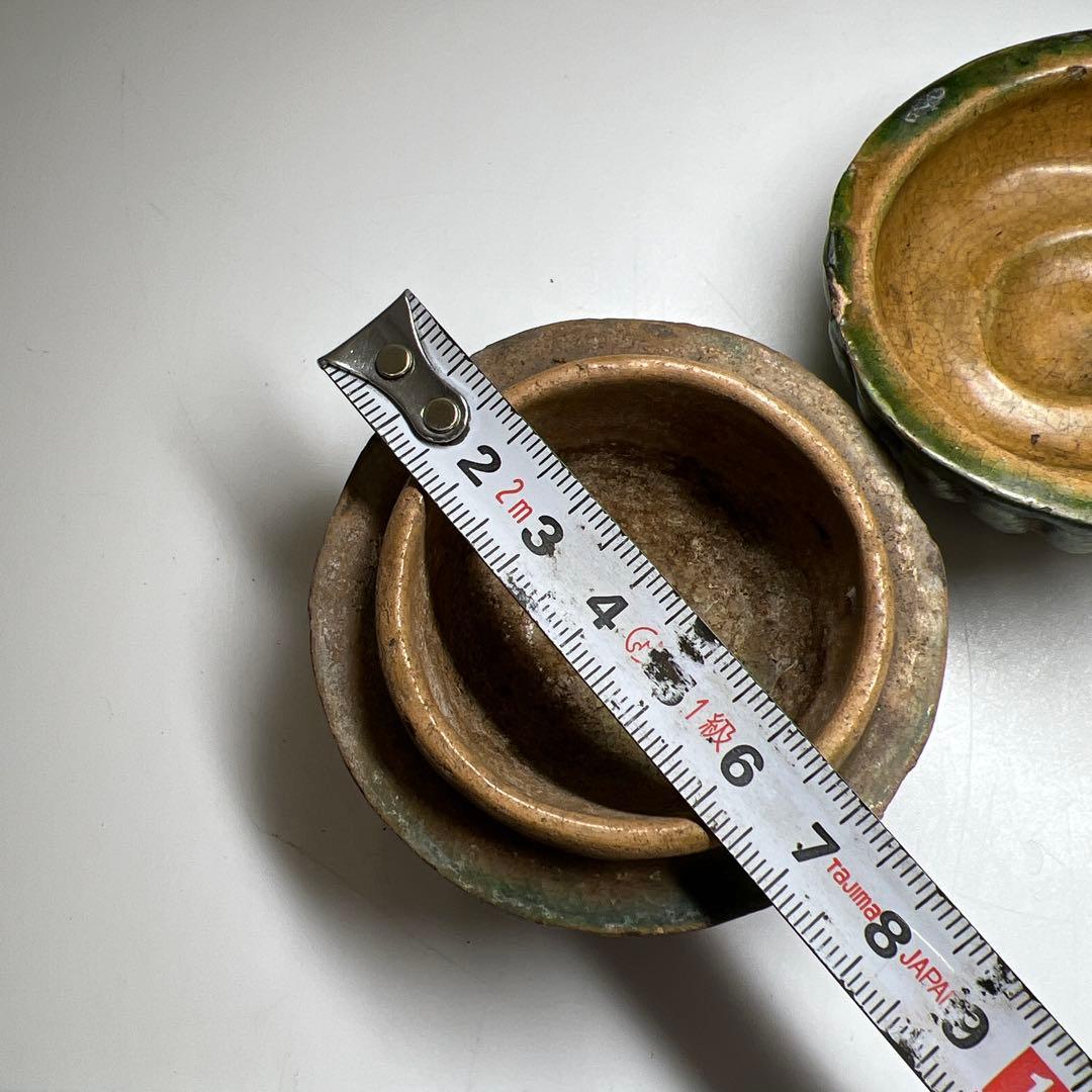 江戸期　源内焼　カニ香合　幅約7㎝　東Y7-0507⭐︎2F