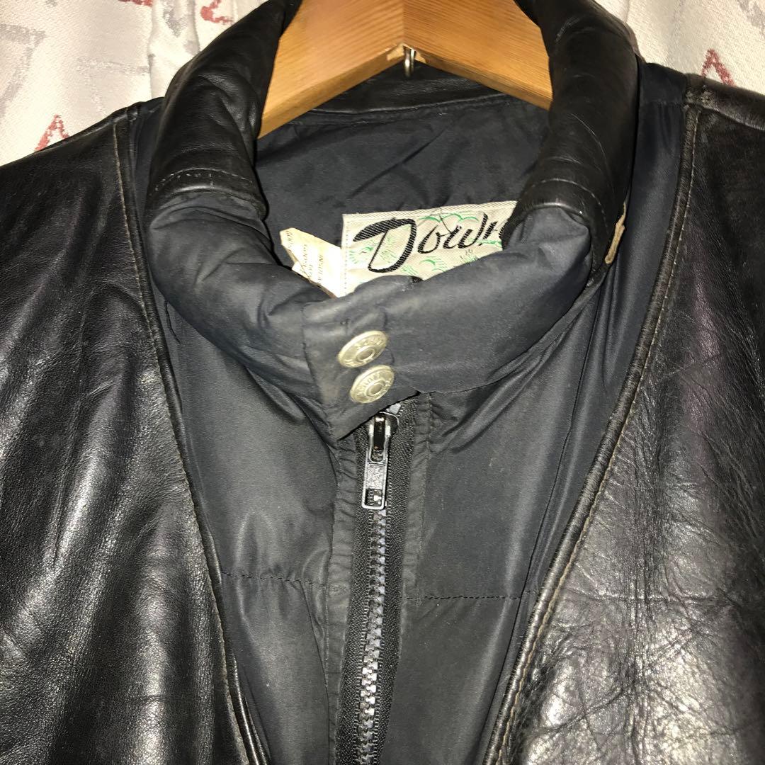 Schott レザーダウンジャケット/ベスト 2way