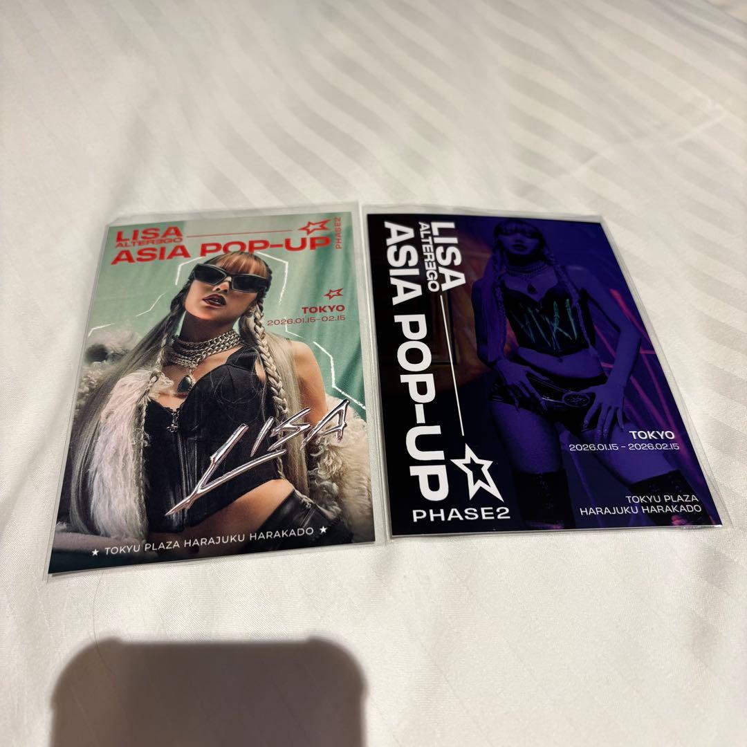 BLACKPINK リサ POPUP セルカランダムフォトカード 2種セット - メルカリ