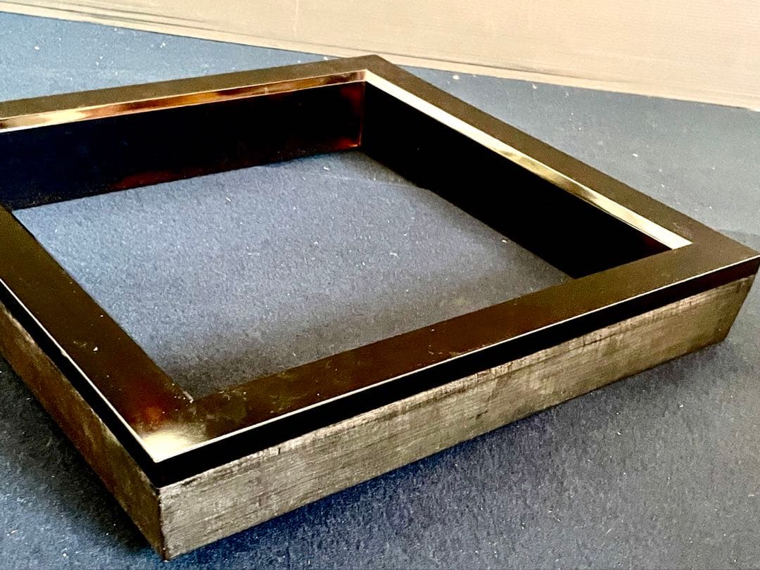 祖」 真塗 炉縁 塗師 宗斎 共箱 茶道具 （1030F②）