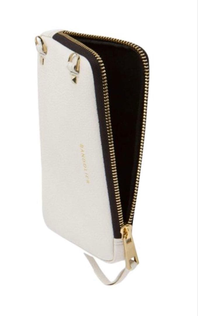 BANDOLIERバンドリヤー エキスパンデッド ホワイト ポーチ