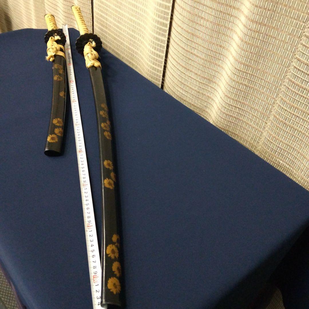 ☆本日価格！【模造刀大/小ペア花模様】