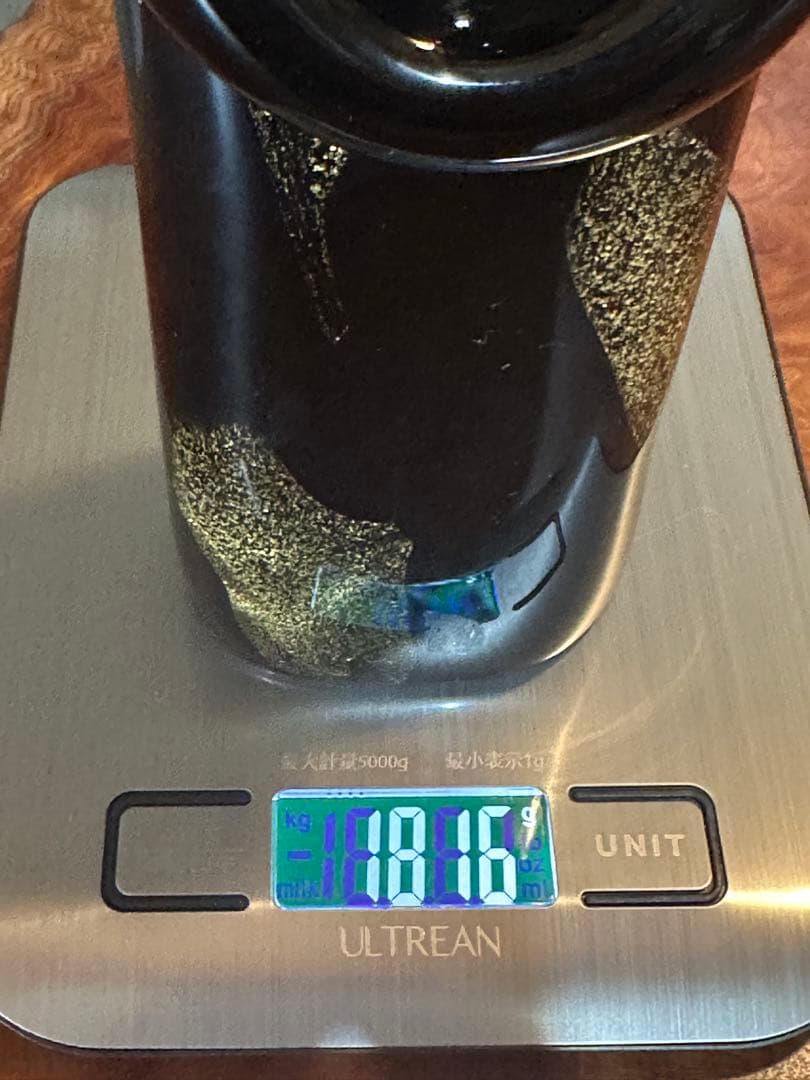 Seguso Murano」黒いガラス製 置物