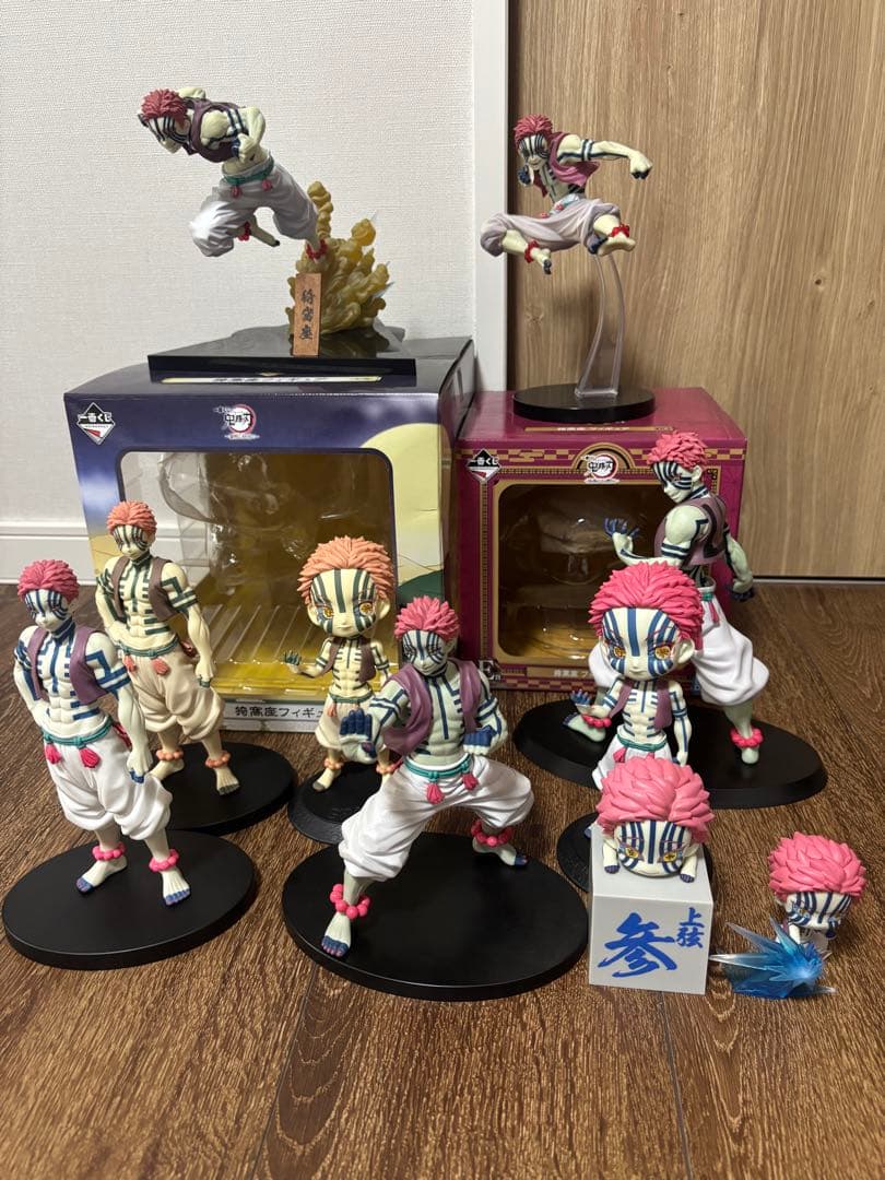 鬼滅の刃 猗窩座フィギュアまとめ売り おまけ多数