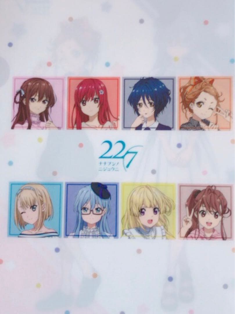 ナナブンノニジュウニ クリアファイル 2枚 22/7 セブンイレブン限定