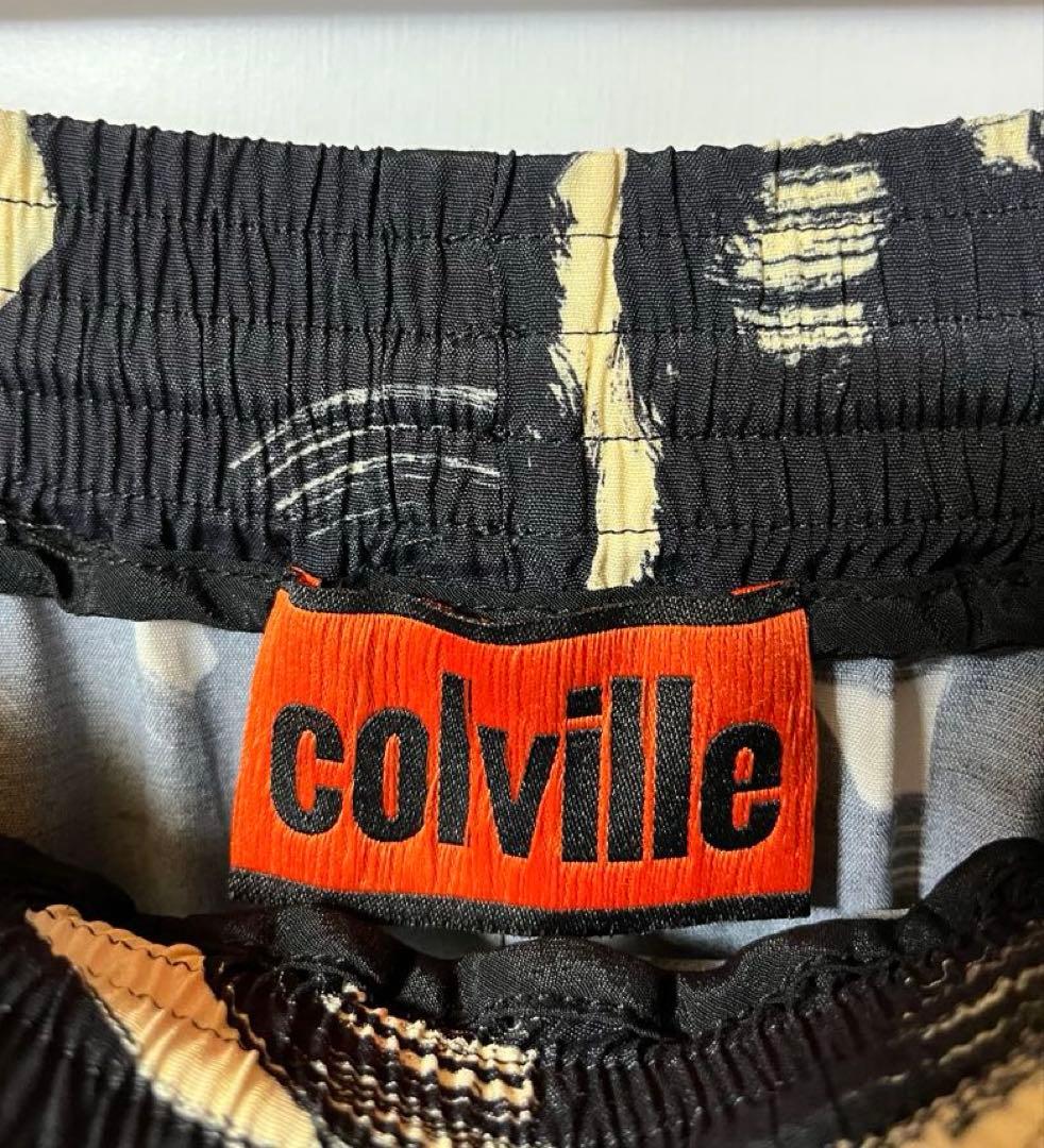 ア*ェ様 colville 抽象パターン ひざ丈スカート IT 40