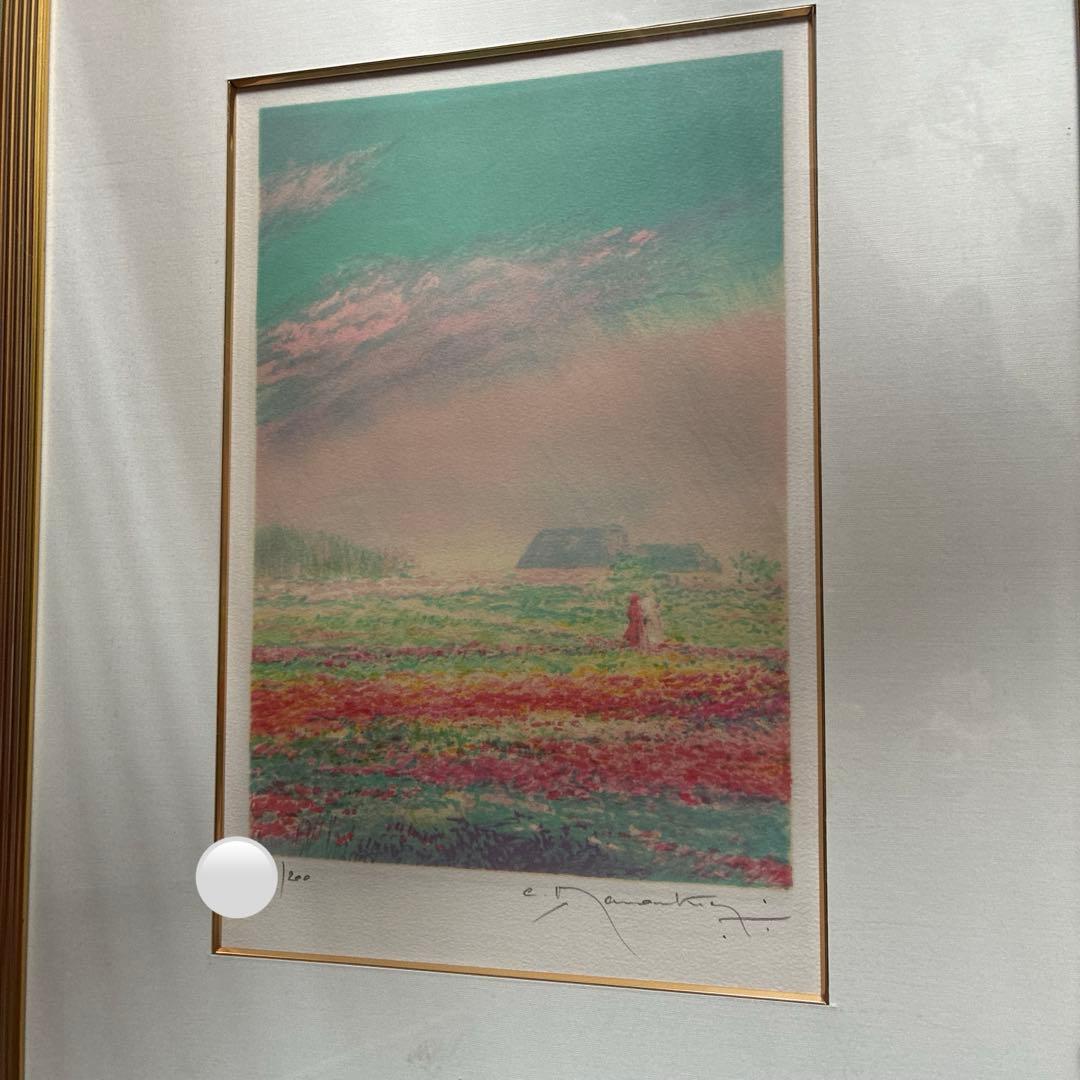 クロード・マヌキアン　反射光　大きなリトグラフ