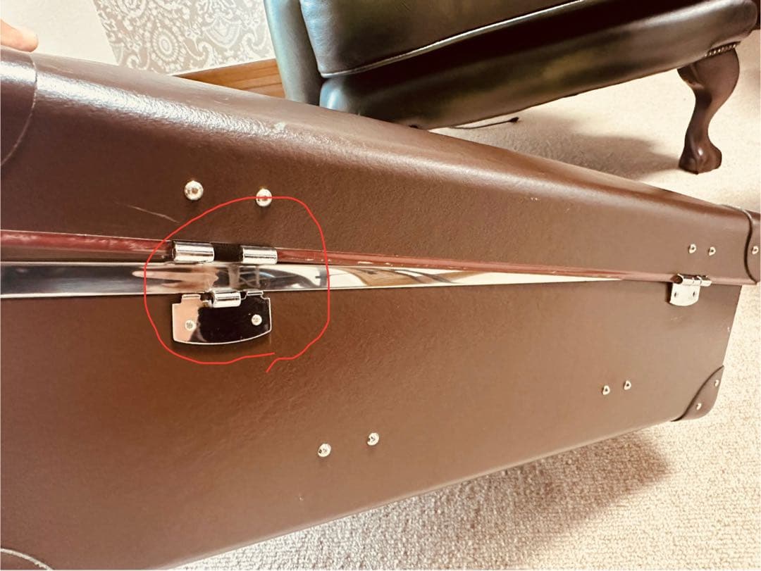 修理必要！グローブトロッター スモールキャリーオン 茶｜修理必要