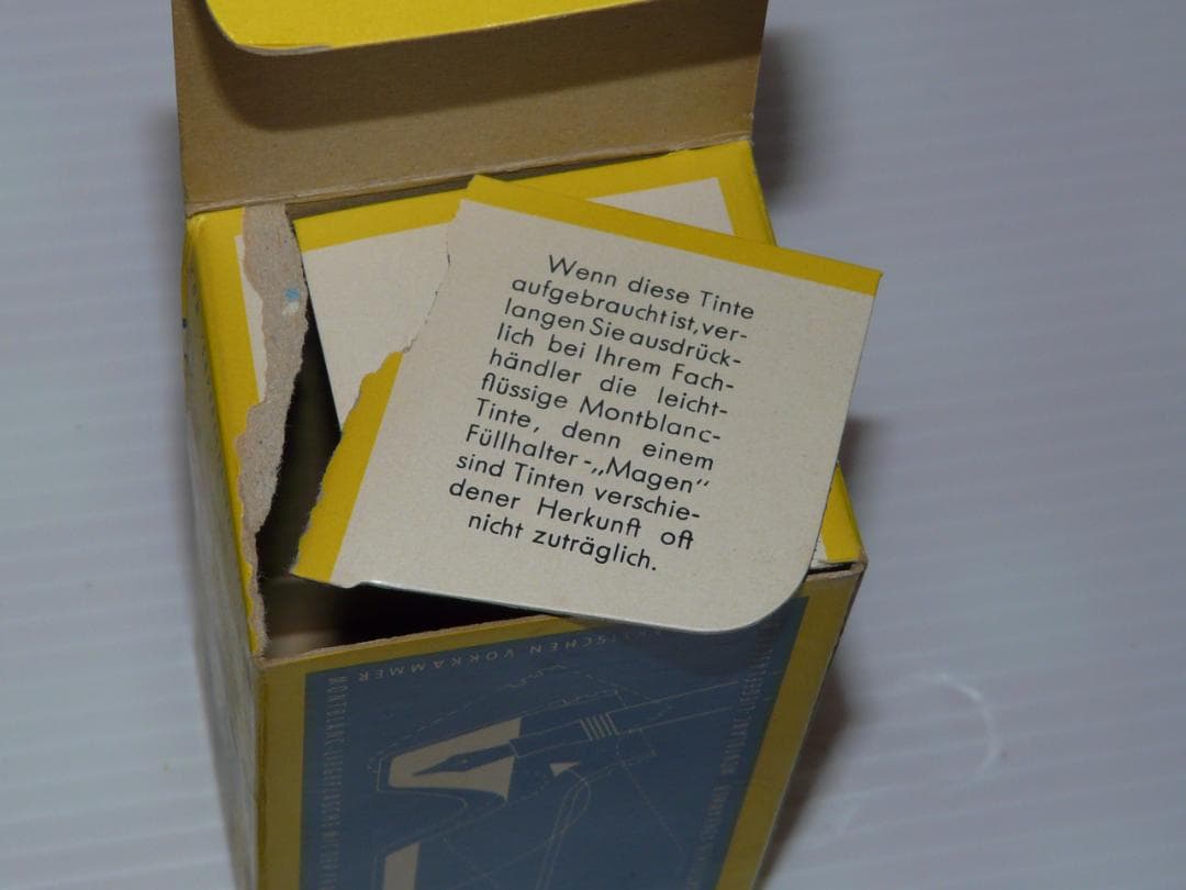 1960年代 モンブラン ボトルインク 未開封 3個 黒 ブルーブラック