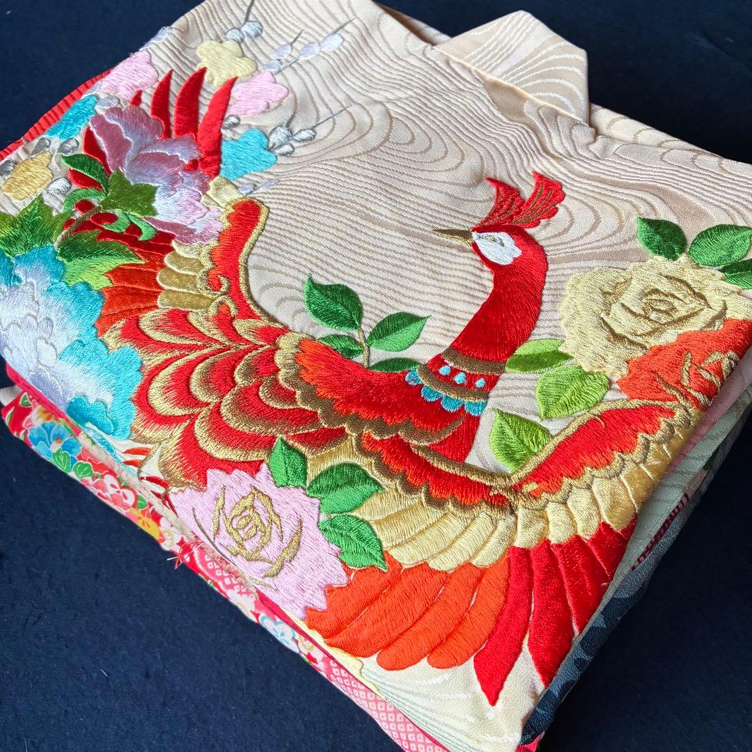 56 アンティーク子ども錦紗綸子着物3枚襦袢3枚おまとめ売り材料正絹