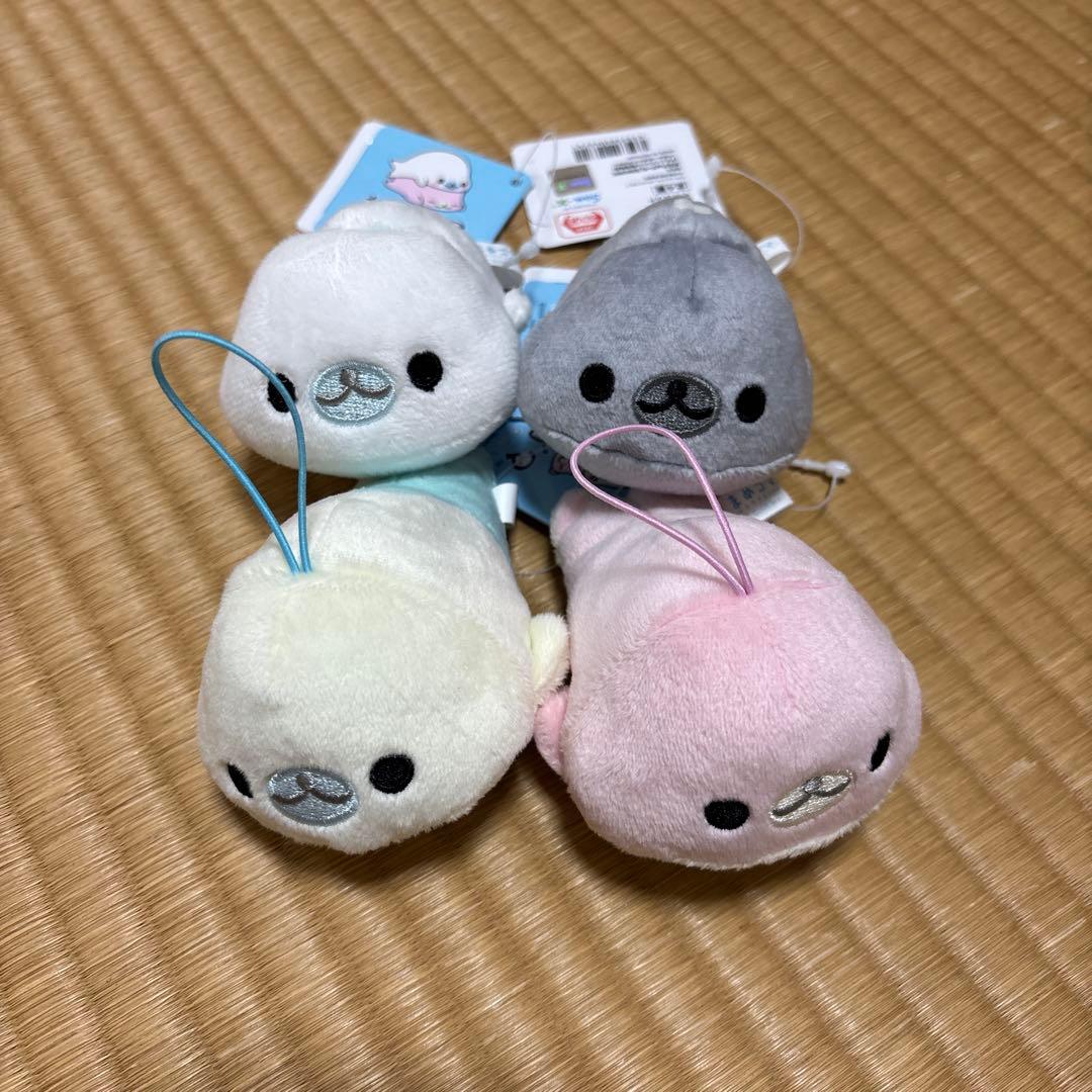 まめゴマ マスコット 全4種コンプセット ぬいぐるみ サンエックス