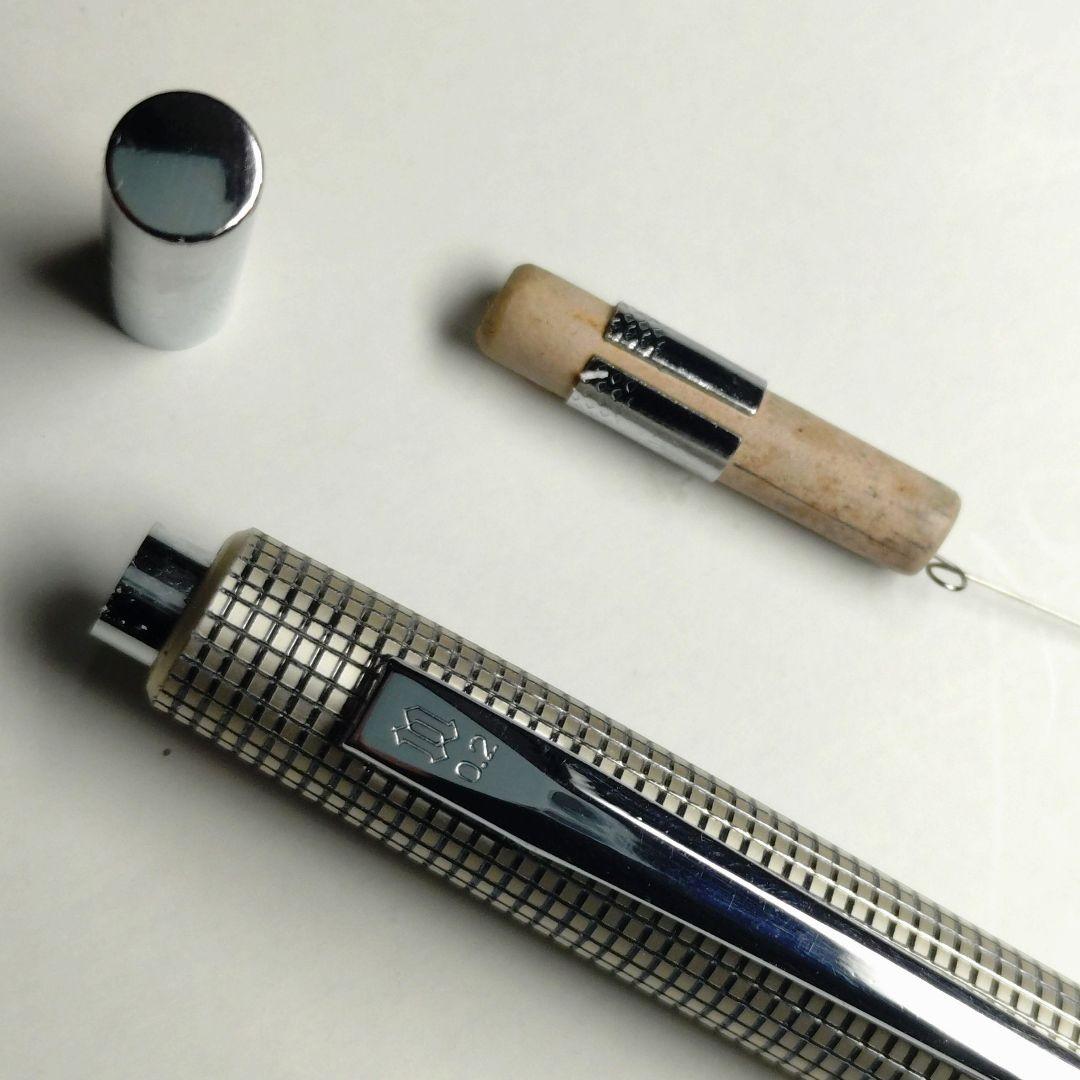 廃盤 ニューマン スーパー2 0.2ミリ シャーペン 格子 食刻 蝕刻