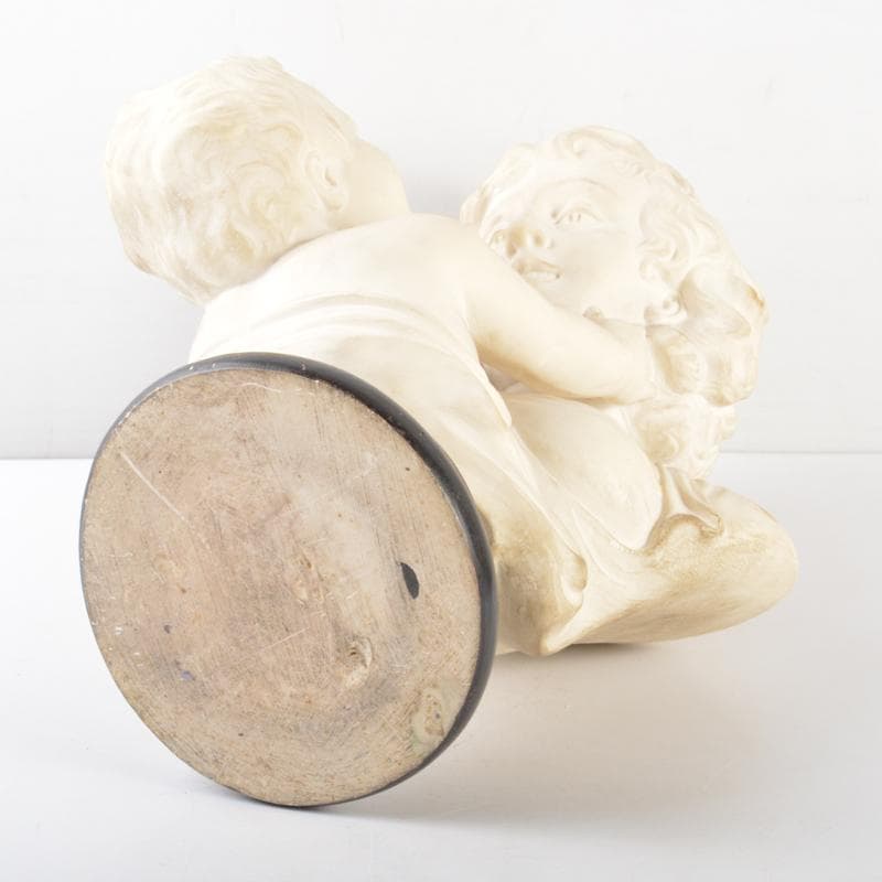 西洋美術 大理石彫刻 母子像 胸像 置物 C 4939A