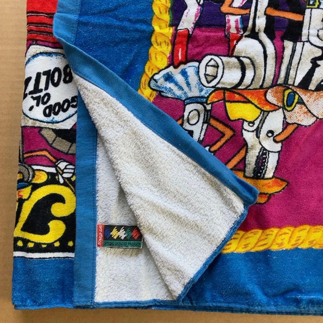 激レア Snap-on 90's ヴィンテージ 大判ビーチタオル USA 工具2