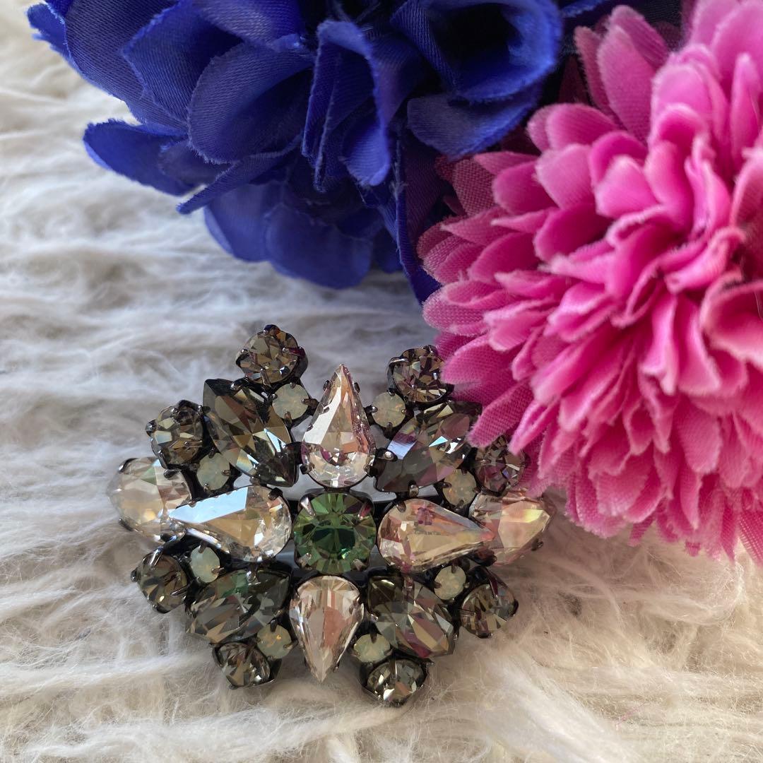 美品☆Foxey/フォクシー ビジュー ブローチピンバッジ アクセサリー