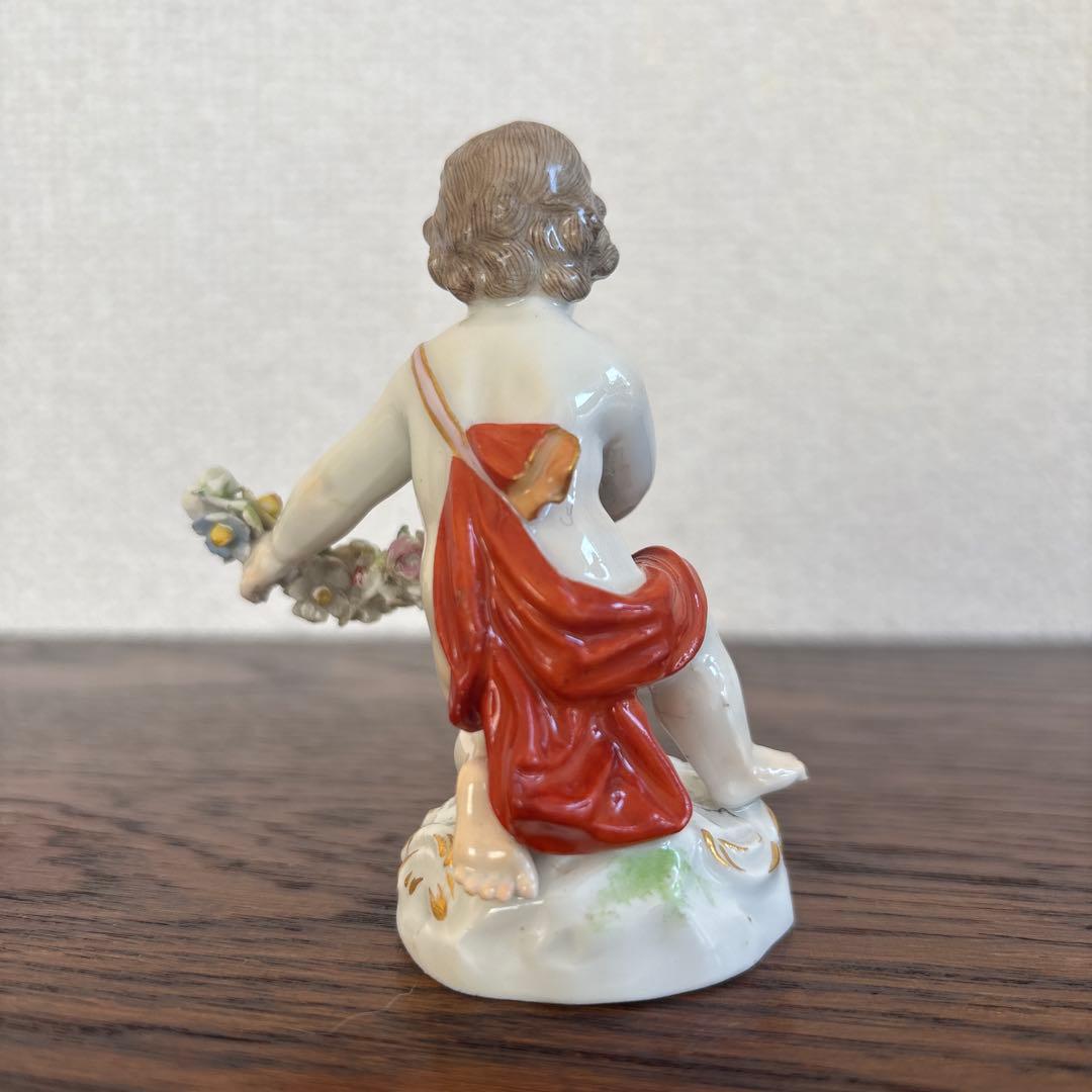 マイセン エンゼル 置物 フィギュリン 人形 アンティーク 陶磁器