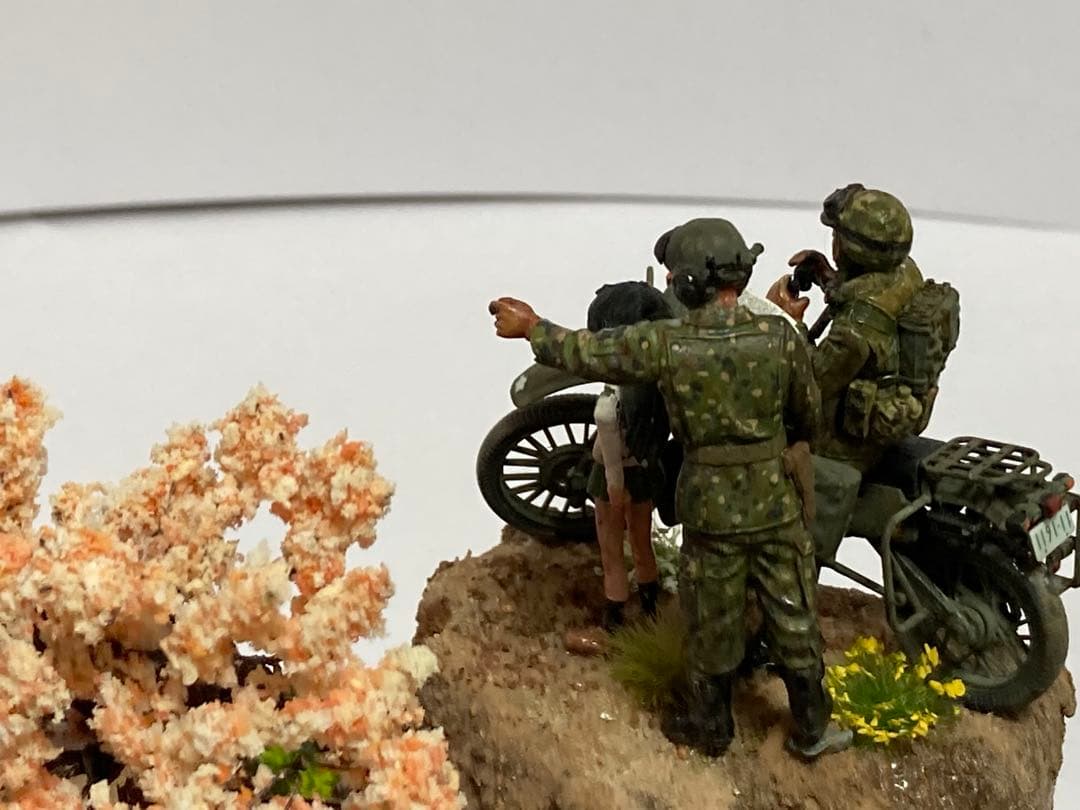 海上自衛隊 ジオラマ完成品 【絆の記憶　災害派遣】 1/700 艦船モデル