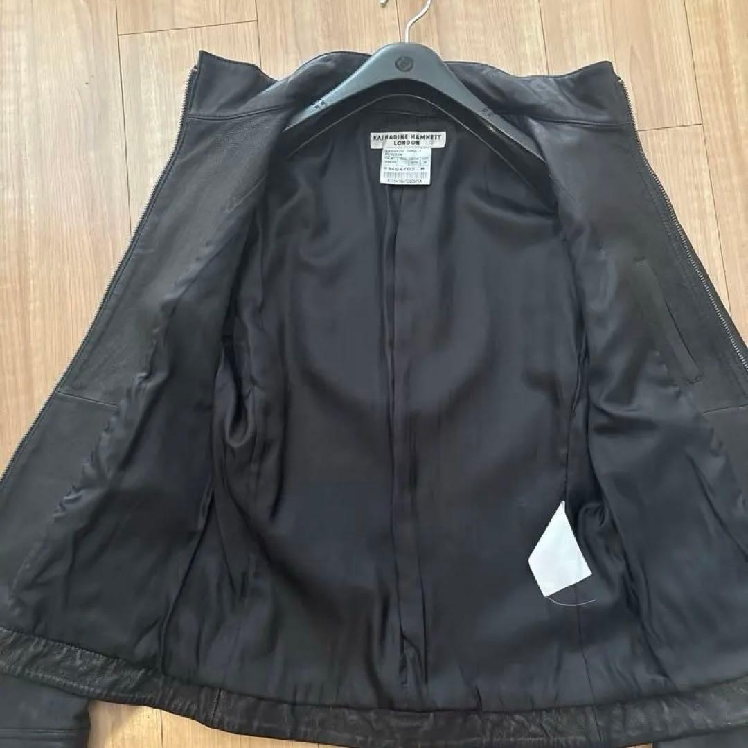 KATHARINE HAMNETT LONDONライダースレザージャケット - メルカリ