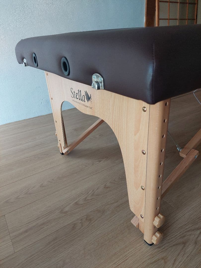 B-78】Stella mini 折りたたみ式マッサージ ベッドブラウン