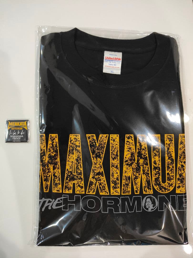 【Tシャツ＆プルーフ】マキシマム ザ ホルモン メンカタコテリズン 福岡 新品 L マキシマムザホルモン メンカタコテリズン生還者 Tシャツ 福岡