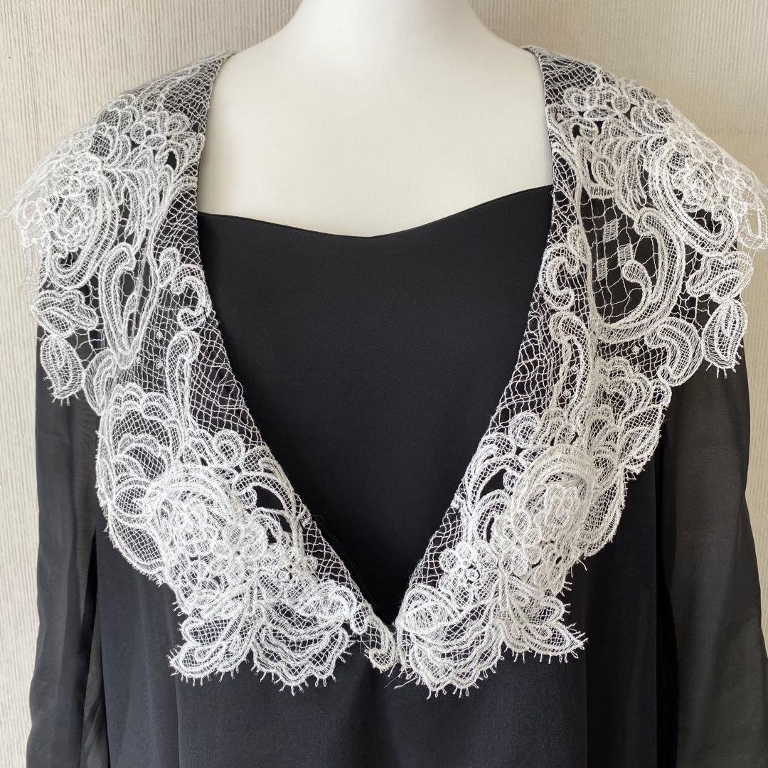 Big collar A-line dress 【et.UNiVER】