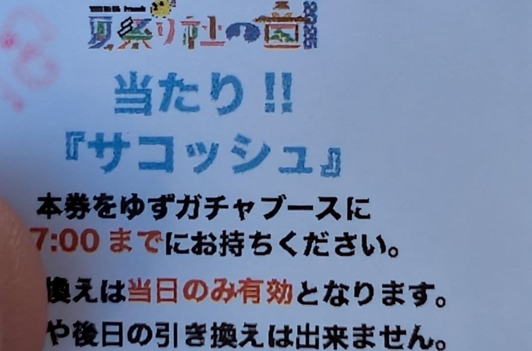 ゆずYUZU 杜の音夏祭り2025 身曾岐神社 ゆずガチャ当たりサコッシュバッグ