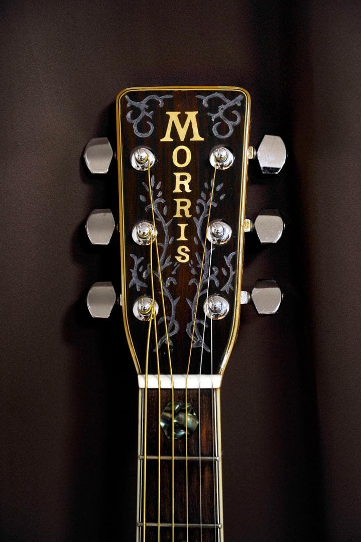 ☆MORRIS Wシリーズの華やかな場面で演出を高める【彫刻装飾ギター】