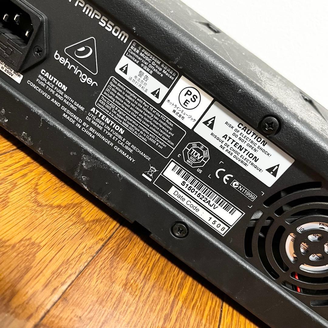 即使用可 Behringer PMP550M パワードミキサー FX内蔵 PA