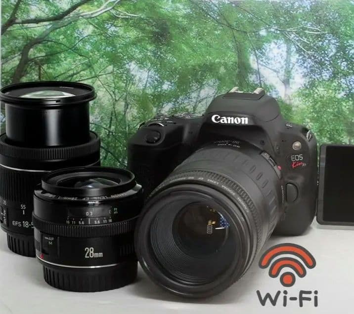 ❤Wi-Fi搭載！超高画質自撮りOK！キヤノン Kiss X9トリプルレンズ❤