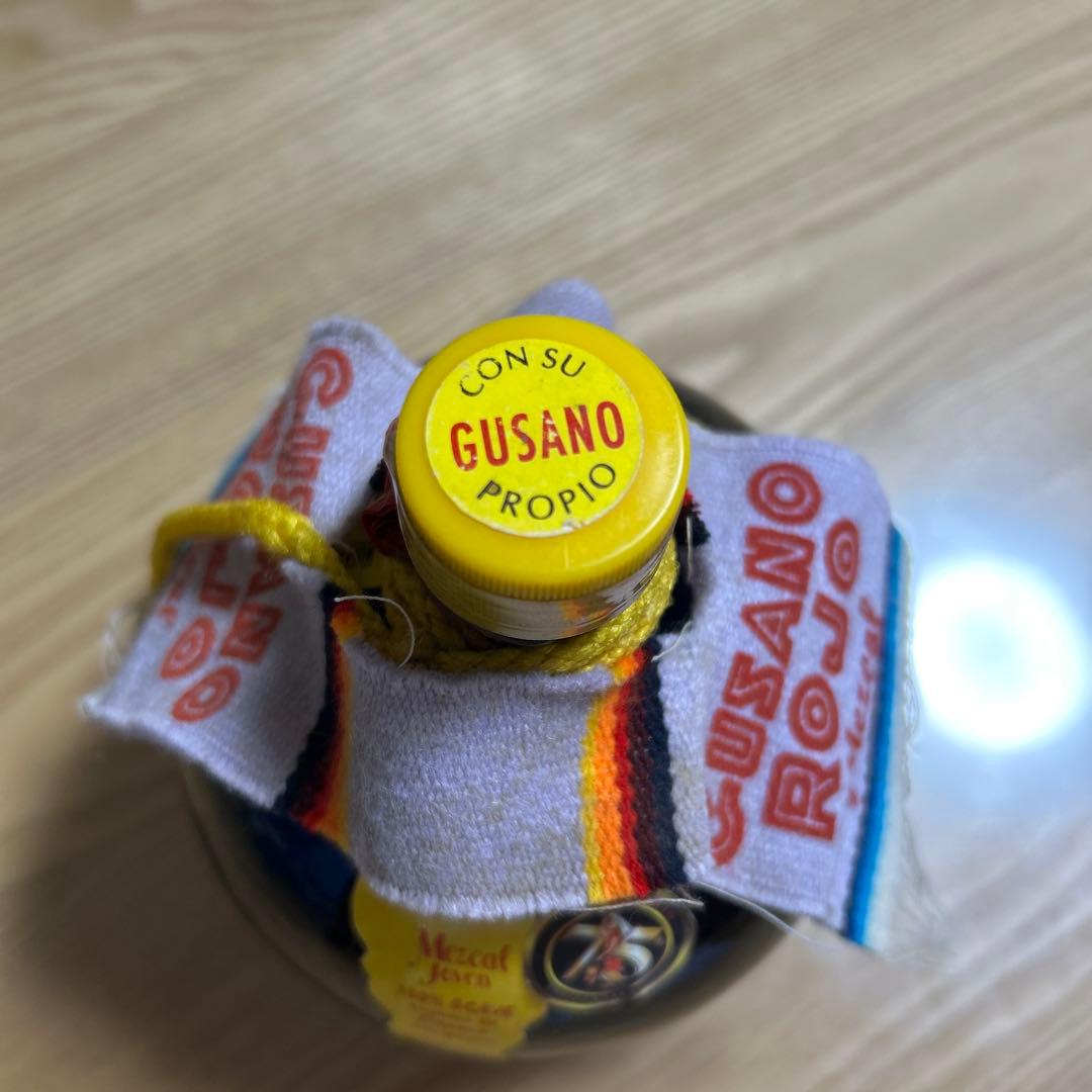 GUSANO ROJO メスカル ボール型ガラス メキシコ 古酒 未開封